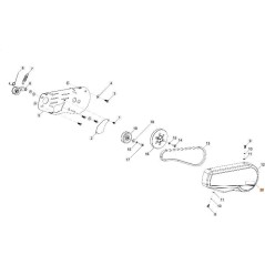 PLAQUE DE PROTECTION DE COURROIE OM RC 350 ORIGINAL EMAK L66152856 | NewgardenAgri.com