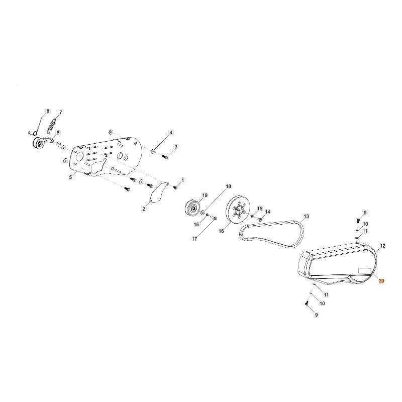 TARGHETTA COPRICINGHIA OM RC 350 ORIGINALE EMAK L66152856
