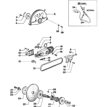 Bague EMAK G originale 018100029 | NewgardenAgri.com