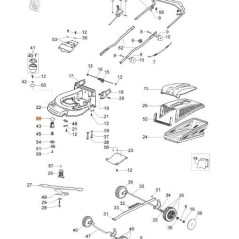 Lave-tondeuse à gazon OLEOMAC MAX48TBS MAX48PK ORIGINAL 66060038R | NewgardenAgri.com