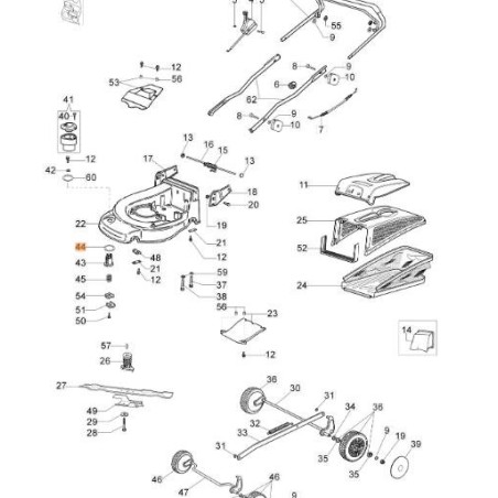 OLEOMAC MAX48TBS MAX48PK ORIGINAL 66060038R lawnmower lawnmower washer | NewgardenAgri.com