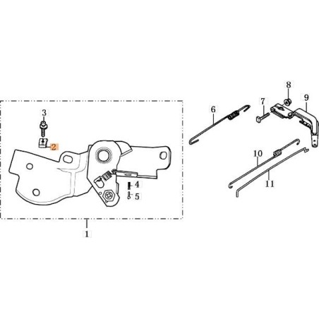 CLIP DE CÂBLE EMAK ORIGINAL L66150378 | NewgardenAgri.com