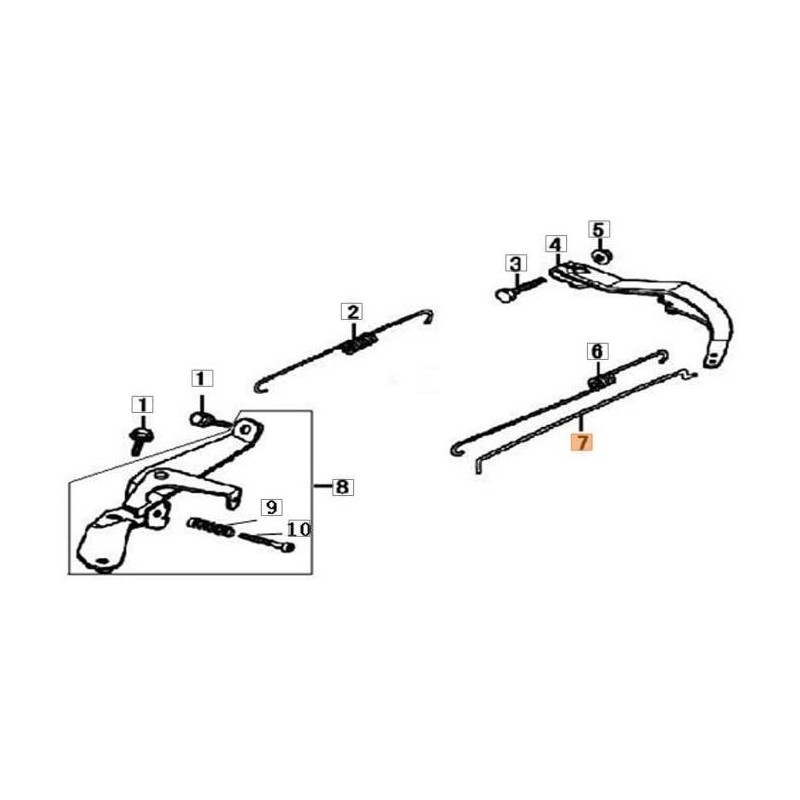 ORIGINAL EMAK DROSSELKLAPPENSTANGE L66152156