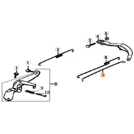 ORIGINAL EMAK DROSSELKLAPPENSTANGE L66152156 | NewgardenAgri.com