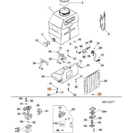 ORIGINAL EMAK SCREW S0012000R | NewgardenAgri.com