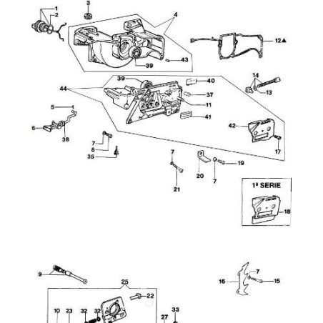 LEVIER DE DEMARREUR ORIGINAL EMAK 097000049A | NewgardenAgri.com