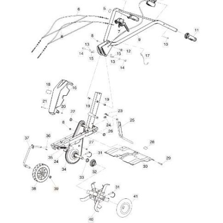 FIXATEUR ÉLASTIQUE AVEC BOUCHON POUR GOUPILLE DE CYLINDRE D.15 ORIGINAL EMAK 3024050R | NewgardenAgri.com