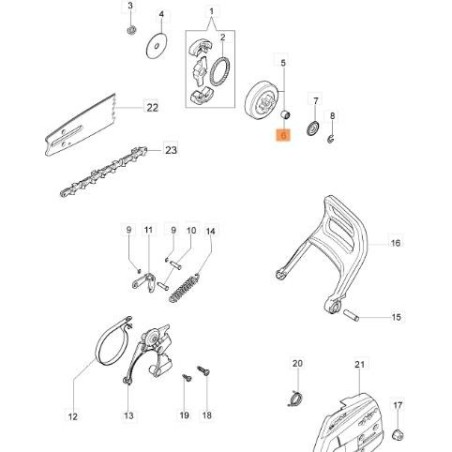 ROULEMENT À ROULEAUX 08X12X10 HK 0810 (MICAR) ORIGINAL EMAK 3037024R | NewgardenAgri.com