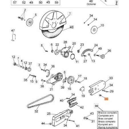 ÉCROU EMAK ORIGINAL 3914010R | NewgardenAgri.com