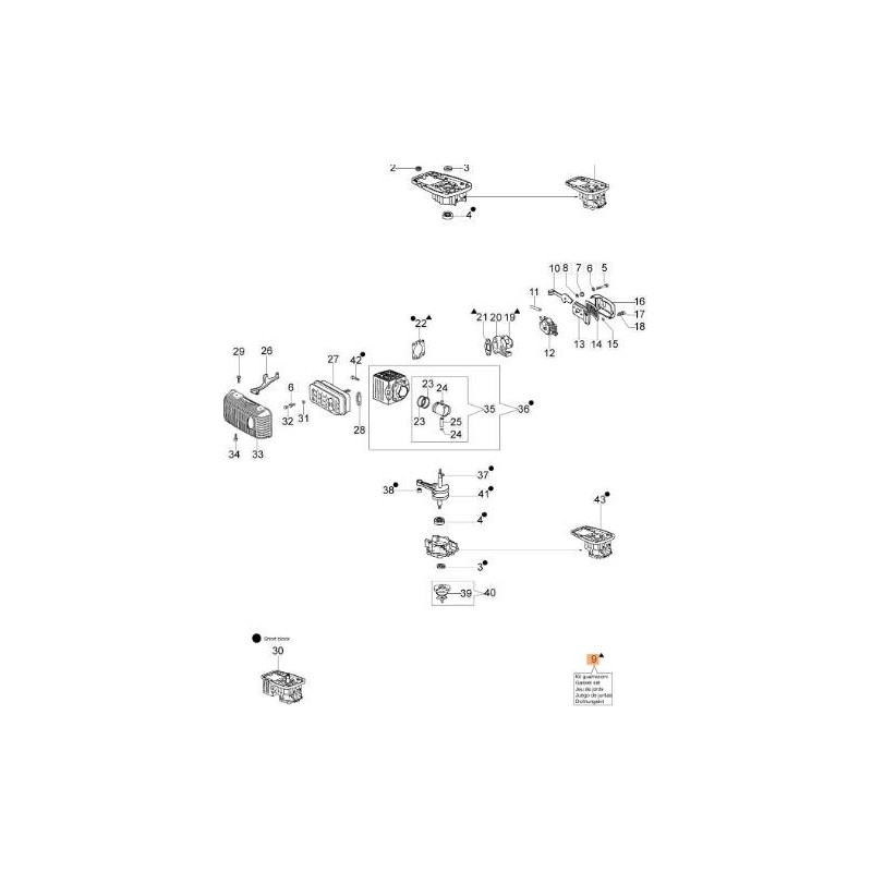 KIT DE JOINTS D'ORIGINE EMAK 375200087