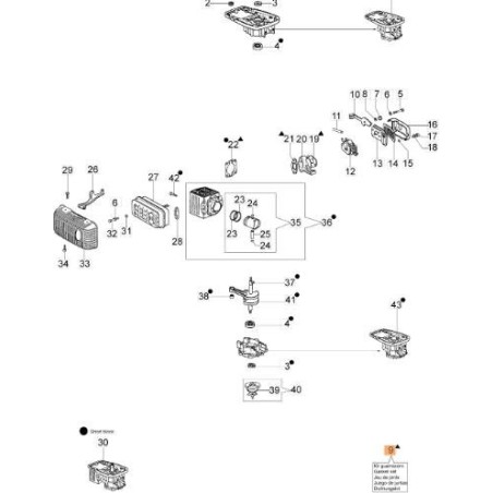 KIT GUARNIZIONI ORIGINALE EMAK 375200087 | NewgardenAgri.com
