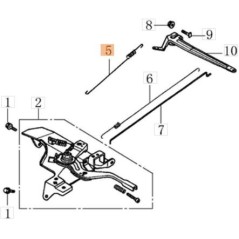 MOLLA A TRAZIONE PER CARBURATORE ORIGINALE EMAK L66151866 | NewgardenAgri.com