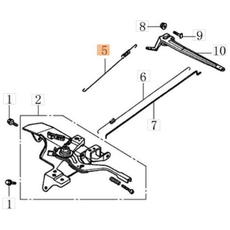 TRACTION SPRING FOR ORIGINAL EMAK CARBURETOR L66151866 | NewgardenAgri.com