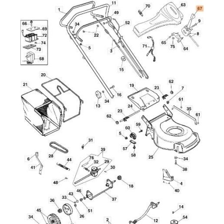 ORIGINAL EMAK HANDLE 66060080R | NewgardenAgri.com