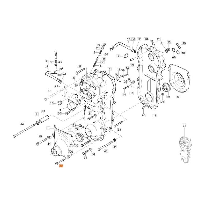 VITE TE FLANG.ZIGR. 8.8 M 6X45 DIN 6921 ZNB ORIGINALE EMAK 3906046