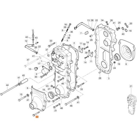 SCREW TE FLANG.ZIGR. 8.8 M 6X45 DIN 6921 ZNB ORIGINAL EMAK 3906046 | NewgardenAgri.com