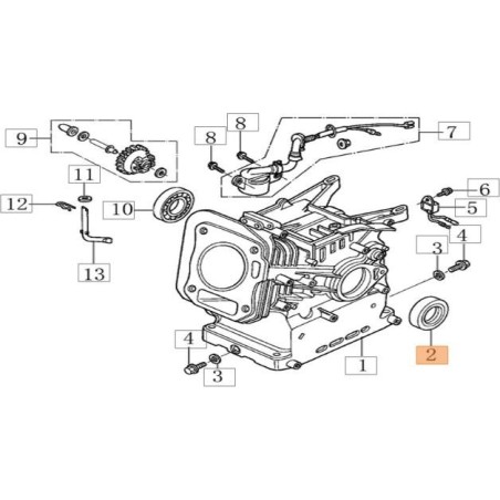 BAGUE D'ÉTANCHÉITÉ EMAK ORIGINALE L66152093 | NewgardenAgri.com