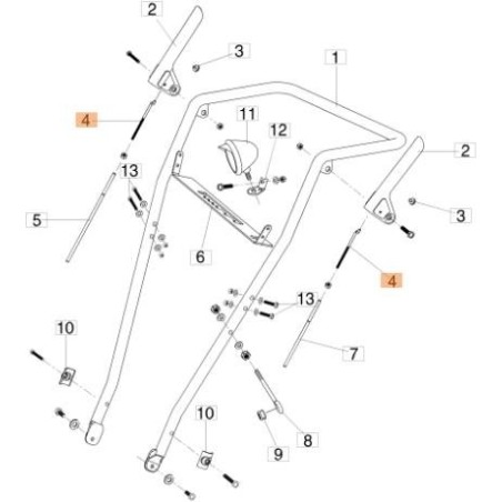 ASTA DI CONNESSIONE LEVE ORIGINALE EMAK ZM000067 | NewgardenAgri.com