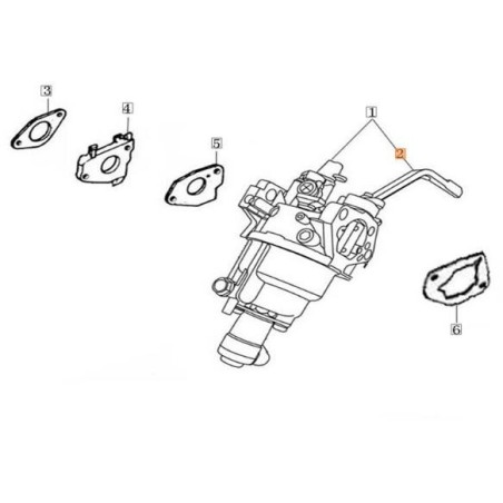 LEVIER DE STARTER EMAK ORIGINAL L66152432 | NewgardenAgri.com