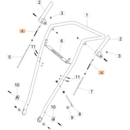 ORIGINAL EMAK LEVER CONNECTION ROD ZM000004 | NewgardenAgri.com