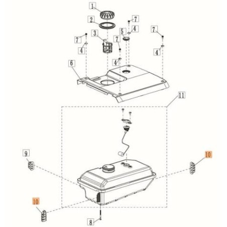 ORIGINAL EMAK ANTI-VIBRATION L66152711 | NewgardenAgri.com
