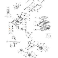 Vis de tondeuse à gazon d'origine OLEOMAC MAX48PAL MAX44TK 66060039AR | NewgardenAgri.com