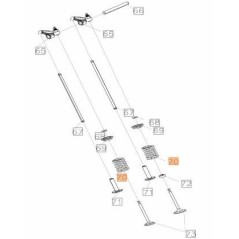 RESSORT DE SOUPAPE EMAK ORIGINAL L66152512 | NewgardenAgri.com