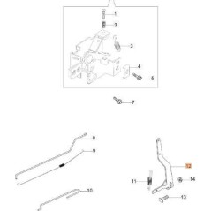 LEVA COMANDO ORIGINALE EMAK L66150447 | NewgardenAgri.com