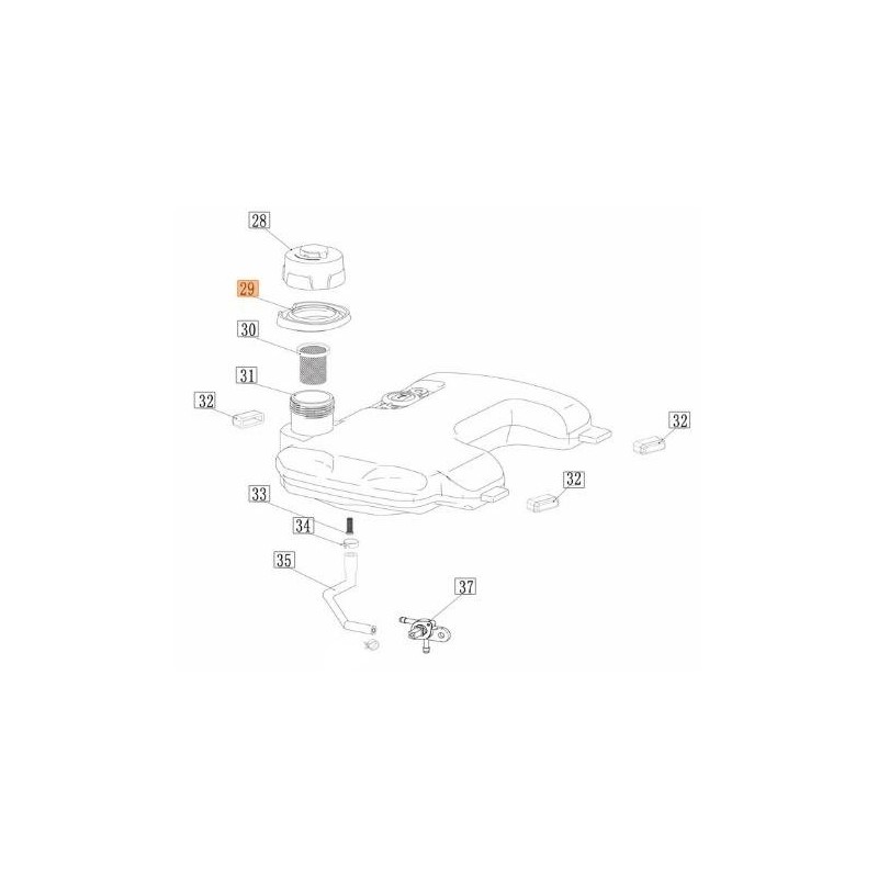 ORIGINAL EMAK TANK CAP RUBBER L66152546