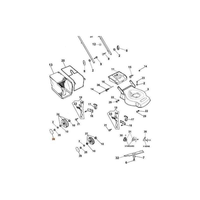 COUVERCLE DE ROUE EMAK ORIGINAL 66100126R