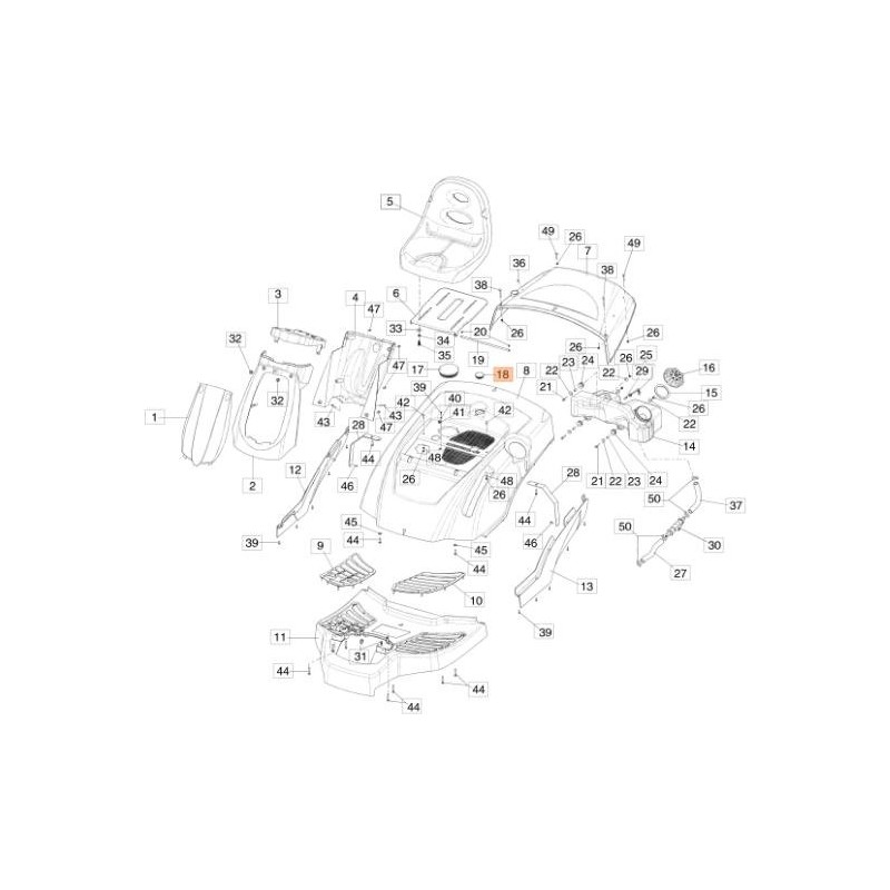 TAPA DE AGUJERO D.39.6 NE (C.5) ORIGINAL EMAK 68130230R