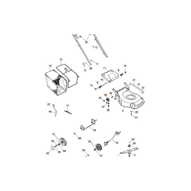 ORIGINAL EMAK ACHSTRÄGER 66110781R