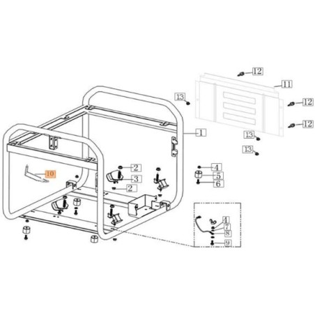 SOPORTE DE FILTRO DE AIRE EMAK ORIGINAL L66152208 | NewgardenAgri.com