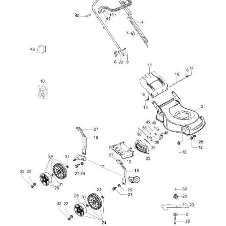 PERNO PORTELLO LATERALE S\GOLA L.170 ORIGINALE EMAK 66071060R | NewgardenAgri.com