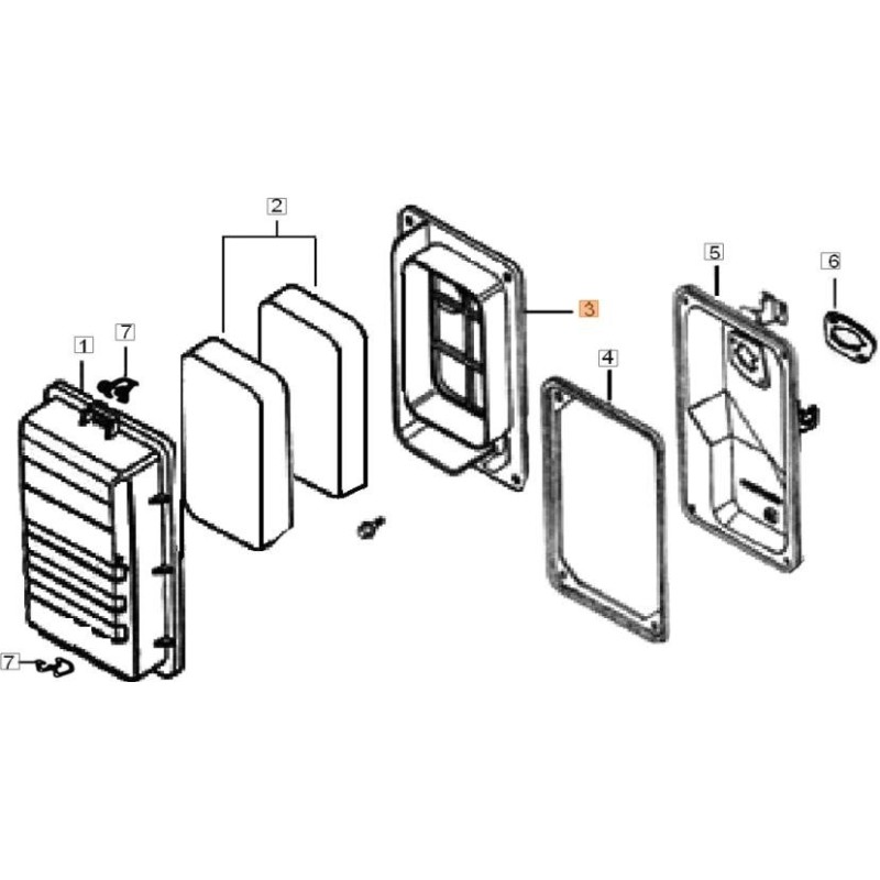 SUPPORT DE FILTRE EMAK D'ORIGINE L66152164