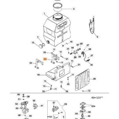 SOPORTE EMAK ORIGINAL S0023000 | NewgardenAgri.com