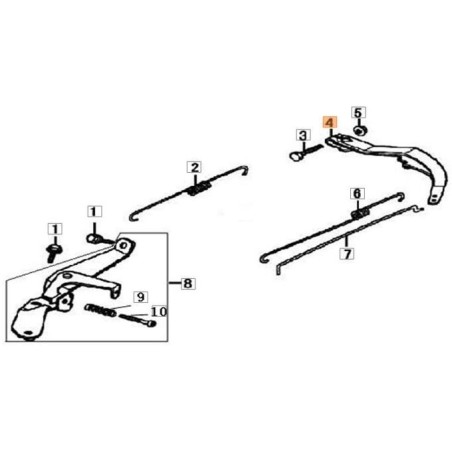 TIGE DE RÉGULATEUR D'ORIGINE EMAK L66152153 | NewgardenAgri.com