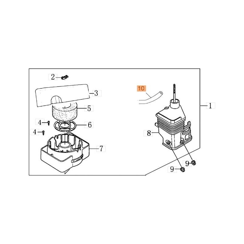TUBO SFIATO ORIGINALE EMAK L66150473