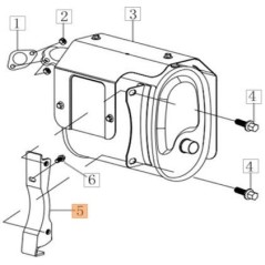 ORIGINAL EMAK MUFFLER SUPPORT L66152172 | NewgardenAgri.com