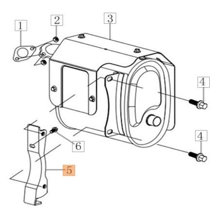 ORIGINAL EMAK MUFFLER SUPPORT L66152172 | NewgardenAgri.com