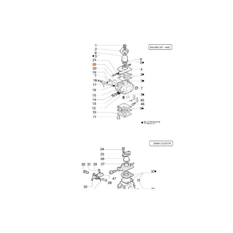 Drosselklappen-Einstellschraube Accel. 96-369 Original EMAK Vergaser 074000240