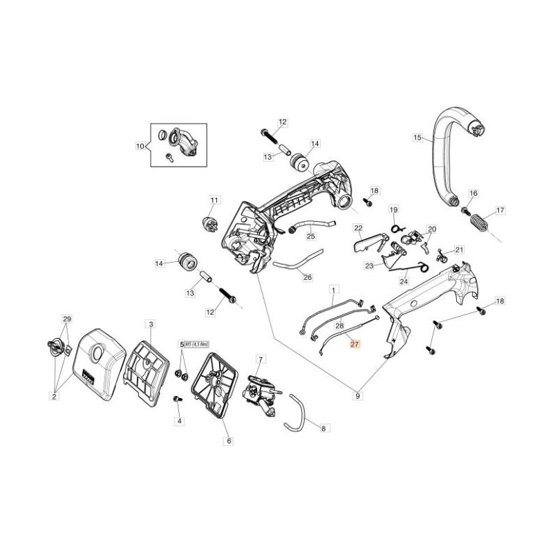 ORIGINAL EMAK THROTTLE CABLE 50290062AR