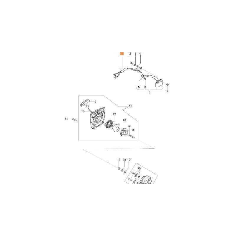 CÂBLE EMAK ORIGINAL 50070077R