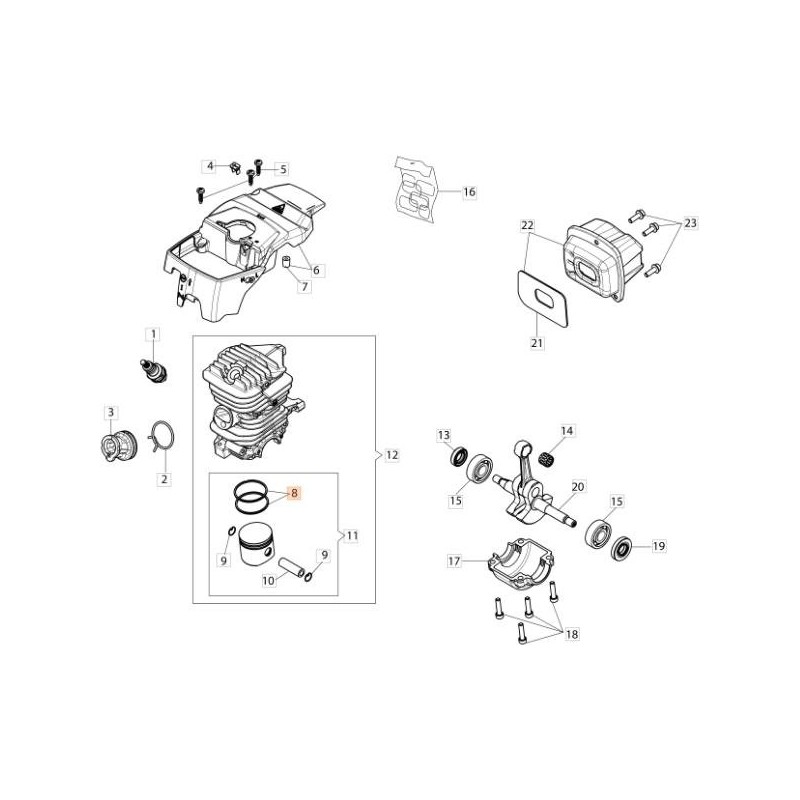 SEGMENTO ORIGINAL EMAK 50230107R