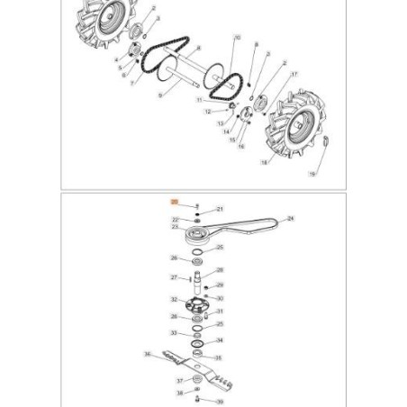 TORNILLO ORIGINAL EMAK PB0300090801 | NewgardenAgri.com