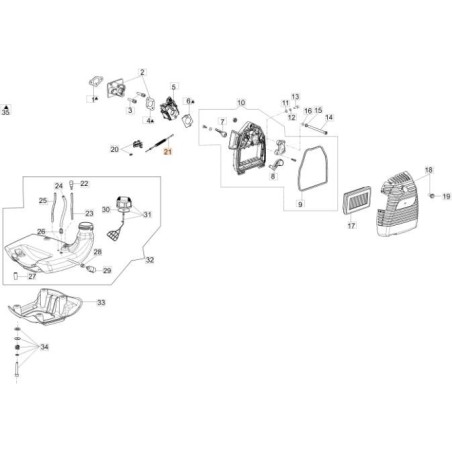 Cable del acelerador EMAK original 61350221 | NewgardenAgri.com