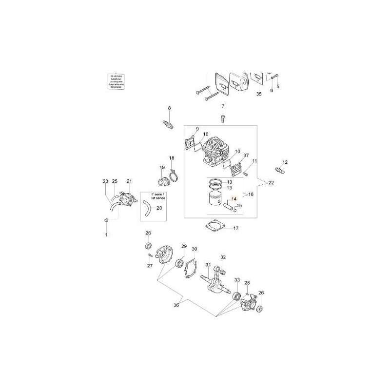 SPINOTTO ORIGINALE EMAK 50070117R