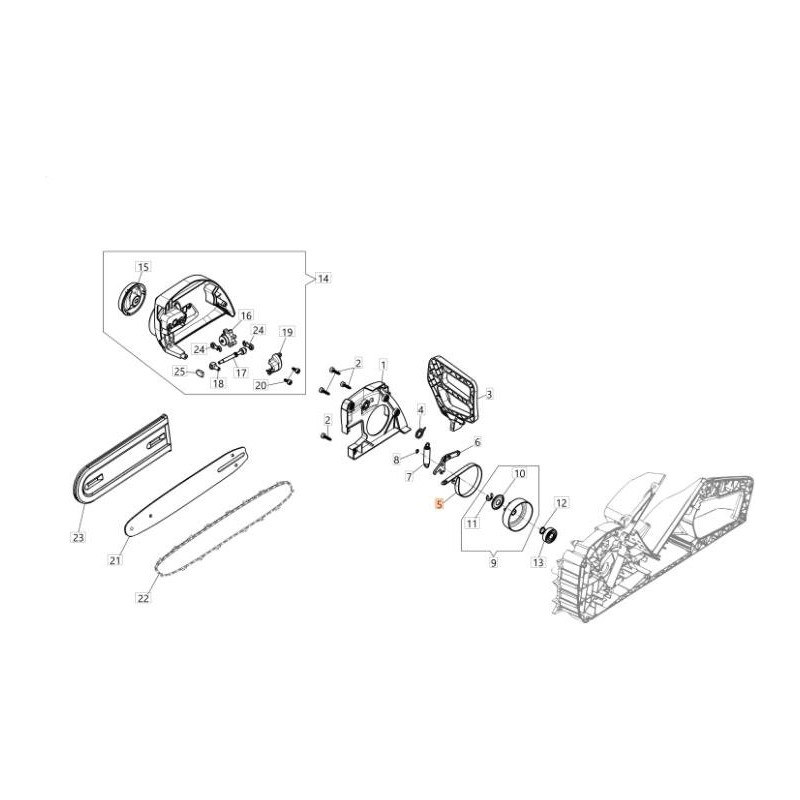 ORIGINAL EMAK CHAIN BRAKE BELT 54050009R