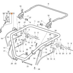 Câble d'arrêt moteur d'origine EMAK 68720082 | NewgardenAgri.com