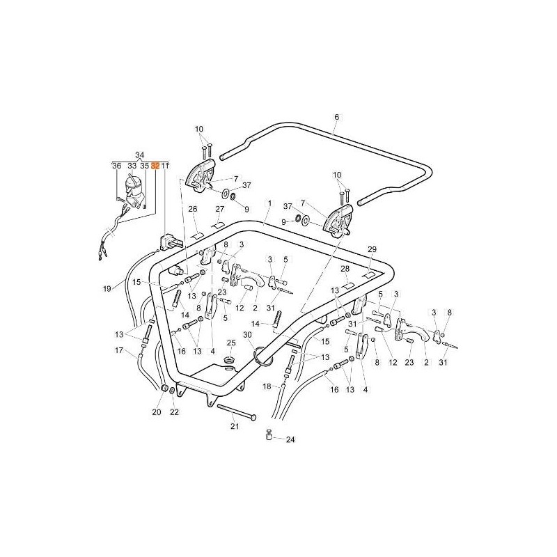 CAVO MOTOR-STOP ORIGINALE EMAK 68720082